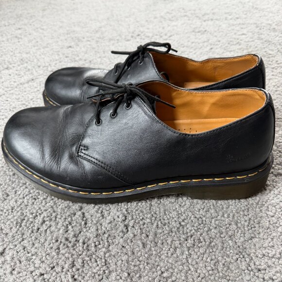 Dr. Martens 1461 Smooth Leather Oxford Shoes Men's Size 14 -3 hole Black - VGUC - Picture 4 of 13